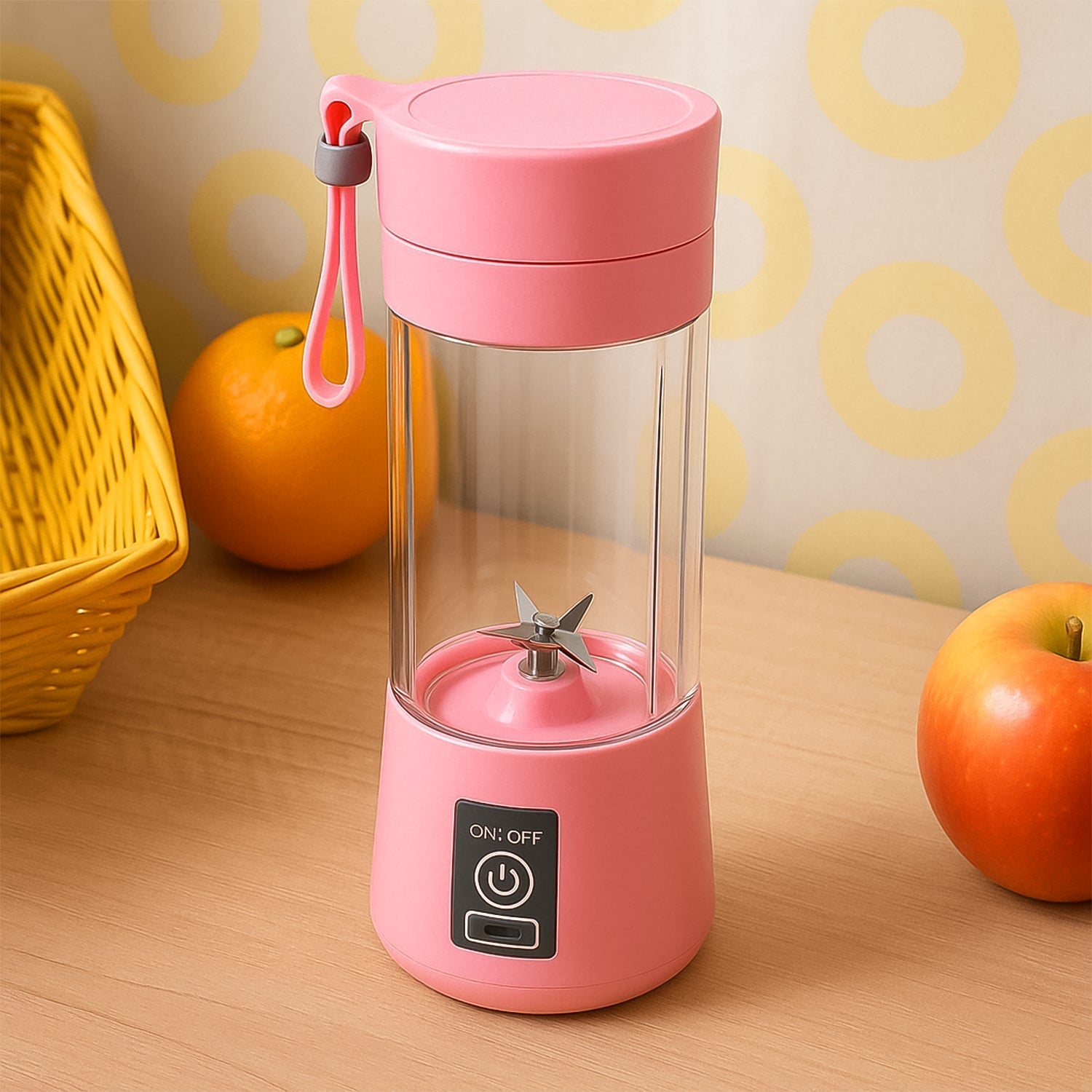 Portable USB electric juicer blender 6-blade