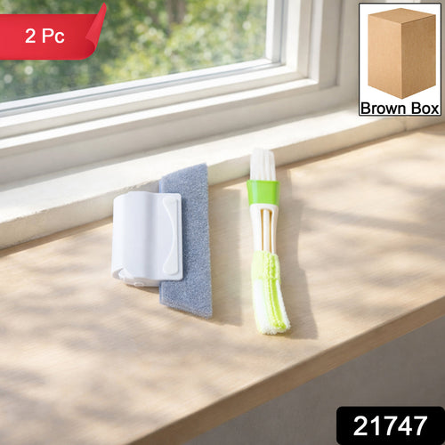 Squeegee and scrubber combo