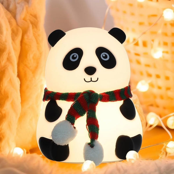 Panda silicone LED night light for kids