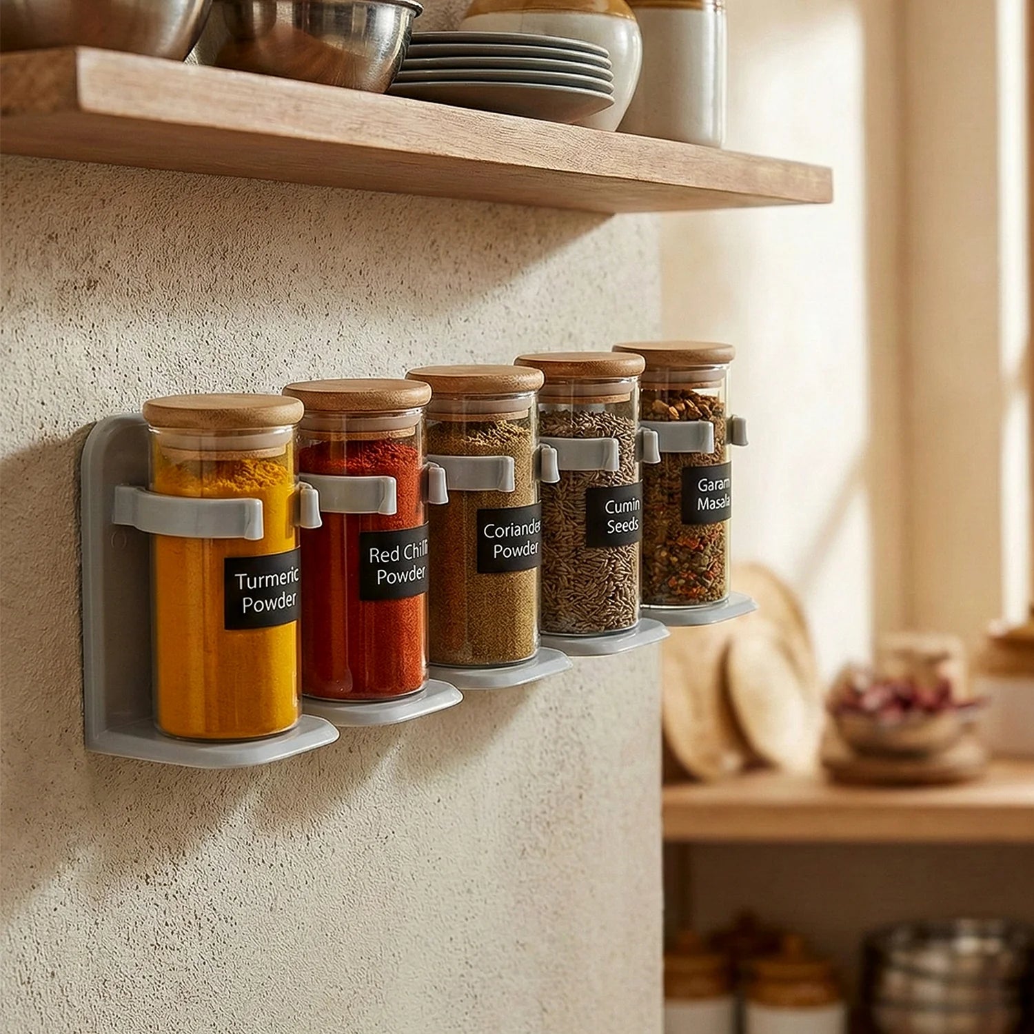 Wall Mounted Spice Rack — Masala Organizer