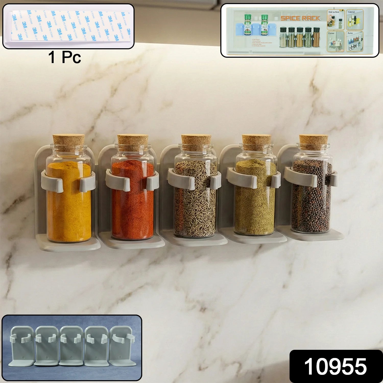 Wall Mounted Spice Rack — Masala Organizer